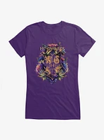 Harry Potter Hogwarts Floral Shield Girls T-Shirt