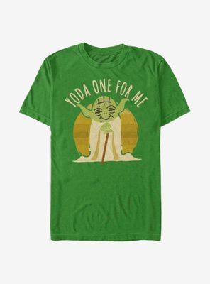 Star Wars Yoda One For Me Circle T-Shirt
