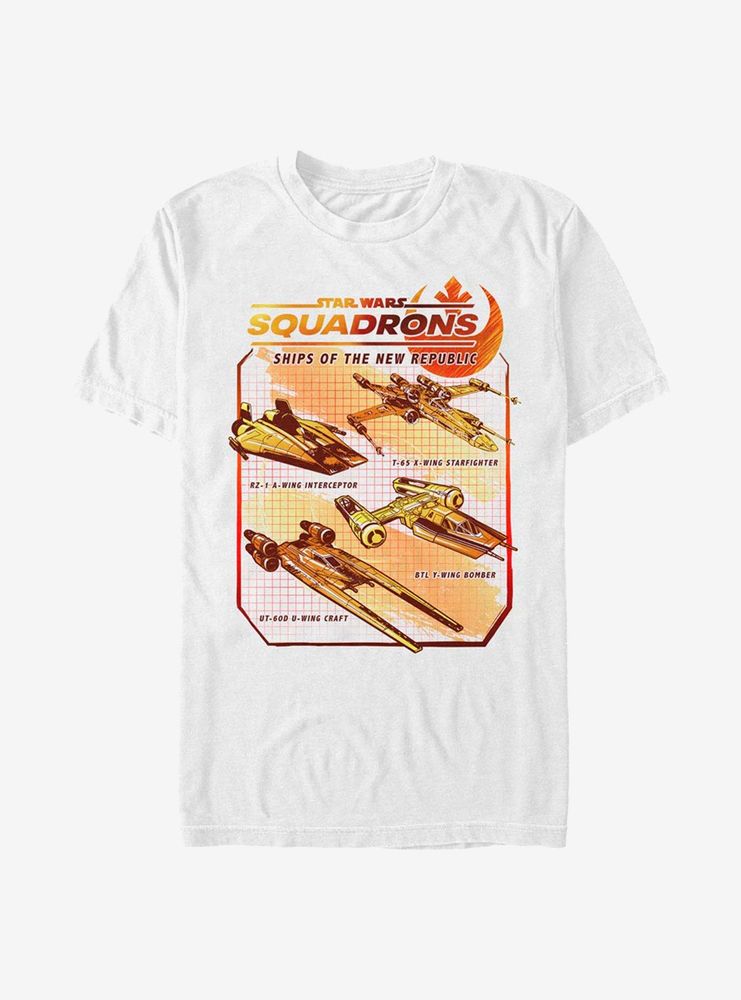 Star Wars Squadrons Rebel Ships T-Shirt