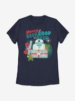 Star Wars Merry Beep Boop R2 Womens T-Shirt