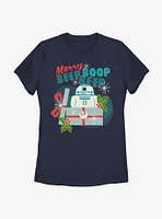 Star Wars Merry Beep Boop R2 Womens T-Shirt