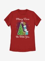 Star Wars Merry Force Be With You Ewoks Womens T-Shirt