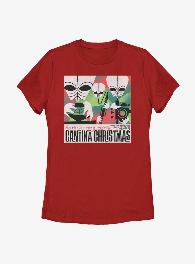 Star Wars Cantina Christmas Womens T-Shirt