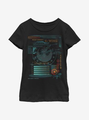 Star Wars Squadrons Components Youth Girls T-Shirt