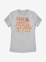 Star Wars May The Fourth Be With You Vintage Womens T-Shirt