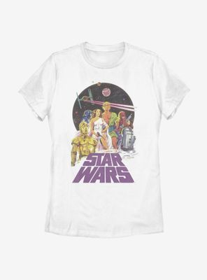Star Wars Vintage Poster Womens T-Shirt