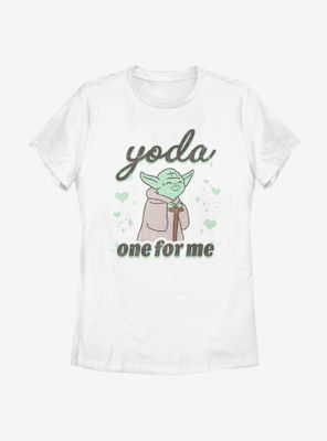 Star Wars Yoda One For Me Cute Womens T-Shirt