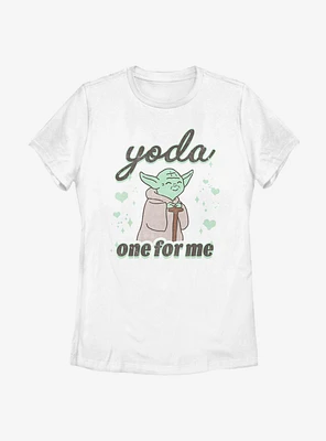Star Wars Yoda One For Me Cute Womens T-Shirt
