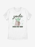 Star Wars Yoda One For Me Cute Womens T-Shirt