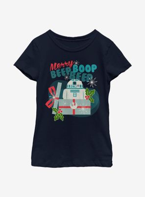 Star Wars Merry Beep Boop R2 Youth Girls T-Shirt