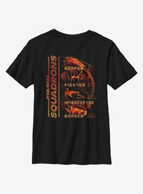 Star Wars Squadrons Imperial Ships Youth T-Shirt