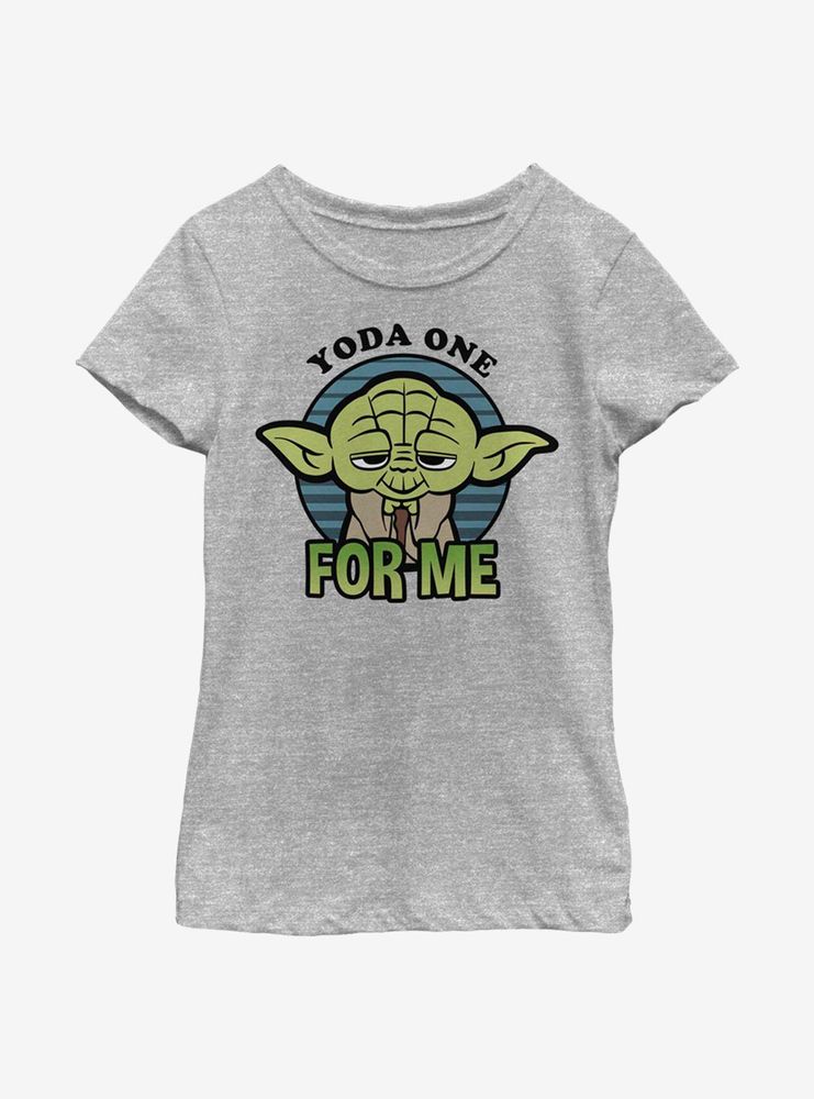 Star Wars Yoda One For Me Big Head Youth Girls T-Shirt