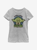 Star Wars Yoda One For Me Big Head Youth Girls T-Shirt