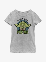 Star Wars Yoda One For Me Big Head Youth Girls T-Shirt
