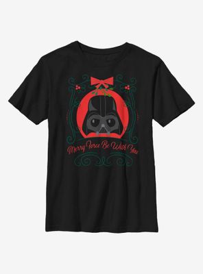 Star Wars Merry Force Be With You Darth Vader Youth T-Shirt