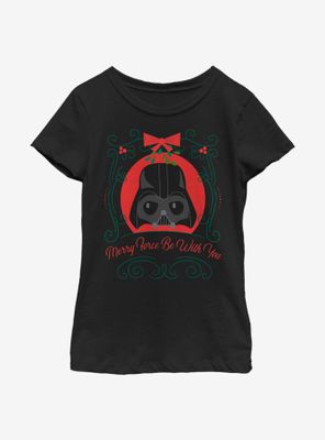 Star Wars Merry Force Be With You Darth Vader Youth Girls T-Shirt