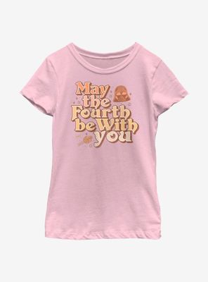 Star Wars May The Fourth Be With You Vintage Youth Girls T-Shirt