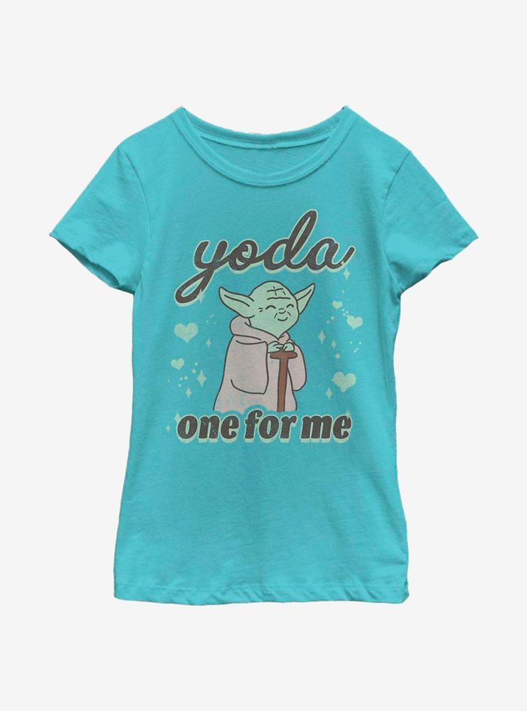 Star Wars Yoda One For Me Cute Youth Girls T-Shirt