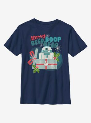 Star Wars Merry Beep Boop R2 Youth T-Shirt