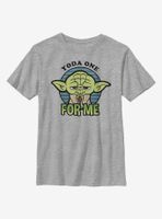 Star Wars Yoda One For Me Big Head Youth T-Shirt