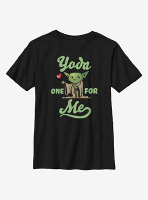 Star Wars Yoda One For Me Tiny Heart Youth T-Shirt