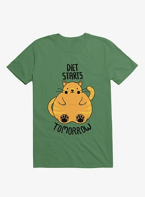 Diet Starts Tomorrow Cat T-Shirt