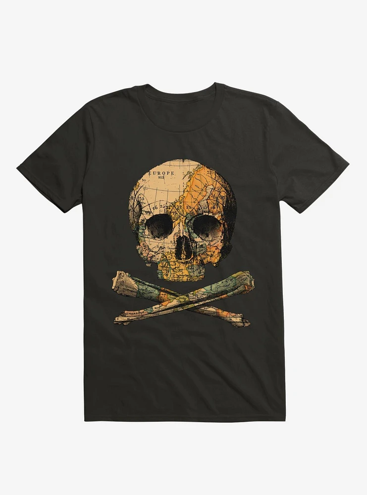 Treasure Map Skull And Bones T-Shirt