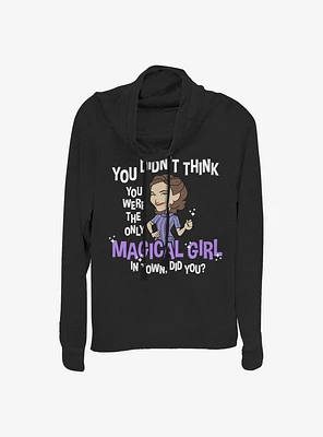 Marvel WandaVision Magical Girl Agatha Cowlneck Long-Sleeve Girls Top