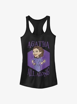 Marvel WandaVision Agatha Cartoon All Along Girls Tank