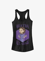 Marvel WandaVision Agatha Cartoon All Along Girls Tank