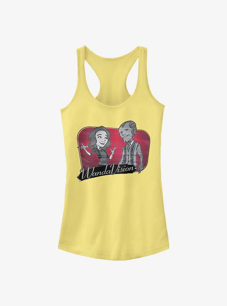 Marvel WandaVision Cartoon Couple Girls Tank