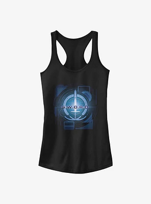 Marvel WandaVision Digital S.W.O.R.D Logo Girls Tank