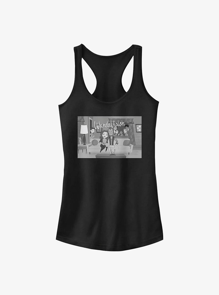 Marvel WandaVision Neighbors Cartoon Girls Tank