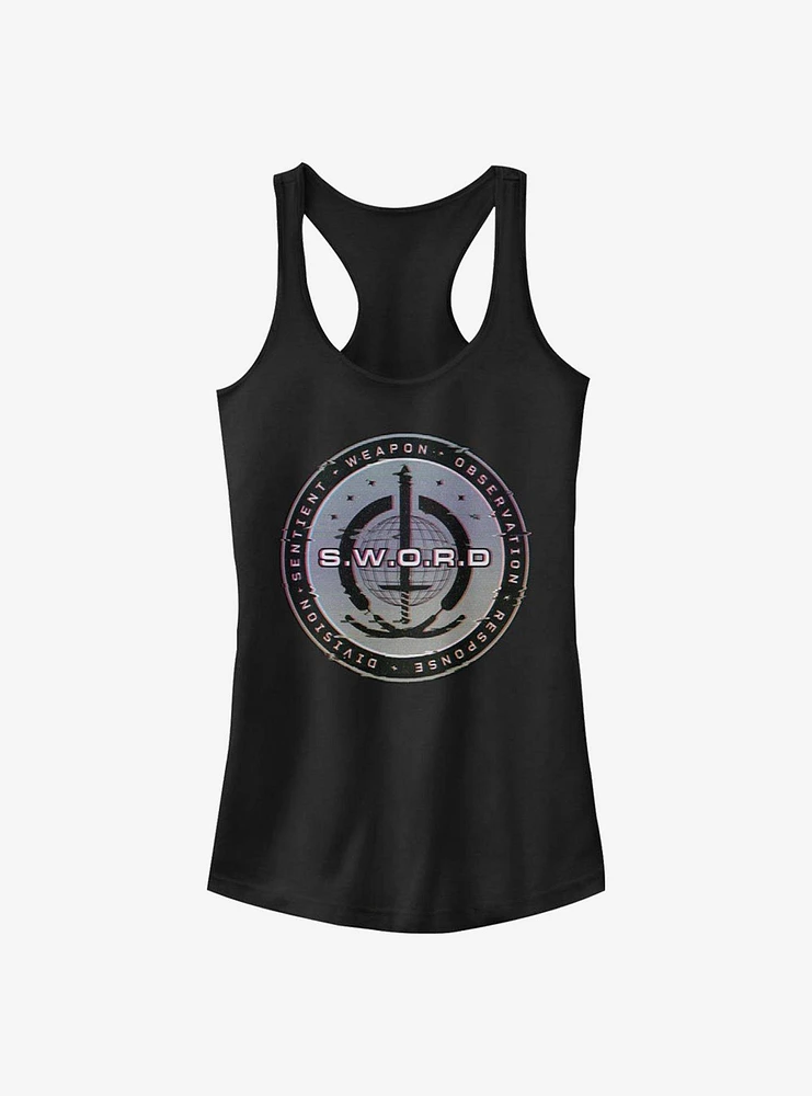 Marvel WandaVision S.W.O.R.D. Digital Logo Girls Tank