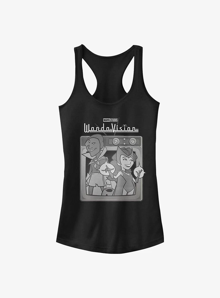 Marvel WandaVision Vintage TV Girls Tank