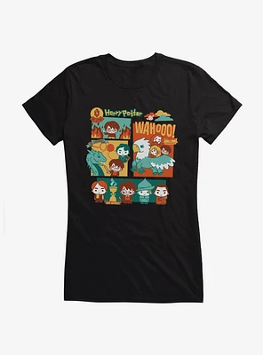 Harry Potter Comic Style First Four Films Girls T-Shirt