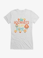 Harry Potter Hogwarts Is My Home Girls T-Shirt