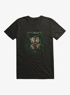 Harry Potter Hogwarts Leaf Shield T-Shirt