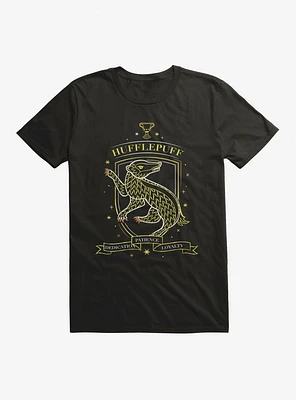 Hary Potter Hufflepuff Sketch Shield T-Shirt