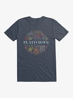 Harry Potter Platform 9 3/4 Cute Sketch Logo T-Shirt