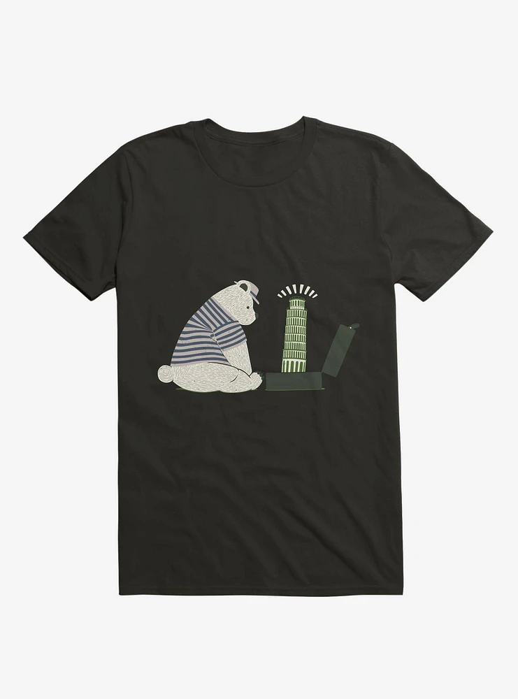 Traveler Tourist Tower of Pisa Bear Italy T-Shirt