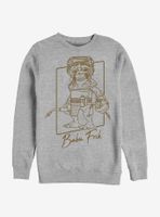 Star Wars: The Rise Of Skywalker Babu Outline Sweatshirt