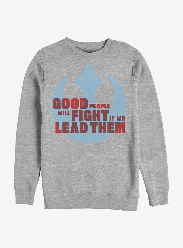 Star Wars: The Rise Of Skywalker Rebel Leader Words Sweatshirt