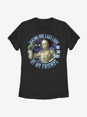 Star Wars: The Rise Of Skywalker Bye C3PO Womens T-Shirt