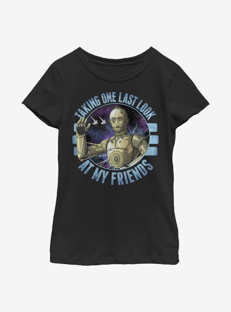 Star Wars: The Rise Of Skywalker Bye C3PO Youth Girls T-Shirt