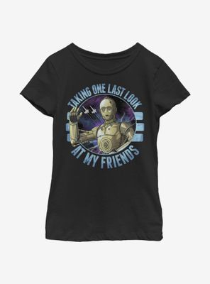 Star Wars: The Rise Of Skywalker Bye C3PO Youth Girls T-Shirt