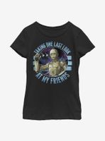 Star Wars: The Rise Of Skywalker Bye C3PO Youth Girls T-Shirt