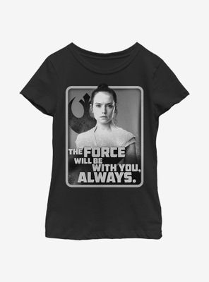 Star Wars: The Rise Of Skywalker With You Rey Youth Girls T-Shirt