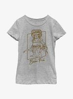 Star Wars: The Rise Of Skywalker Babu Outline Youth Girls T-Shirt