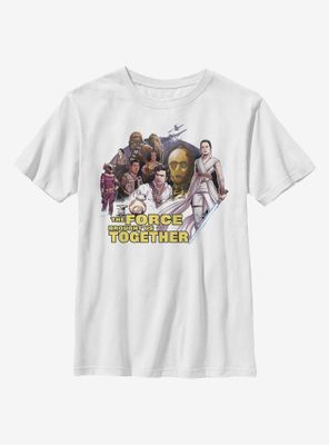 Star Wars: The Rise Of Skywalker Together Characters Youth T-Shirt
